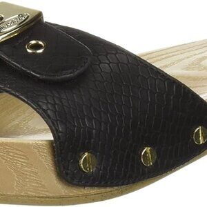 Women's Faux Leather Slide Sandal 9 Casual Summer Comfort Dress Shoes